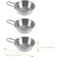 thumbnail image 2 of ABCISI 3pcs Korean Bowl with Handles, Korean Rice Wine Bowls, Stainless Steel Soup Bowl Makgeolli Bowls Camp Food Cup Salad Bowl Noodle Bowl for Home Tavern Hotel Party Banquet (Silver), 2 of 18