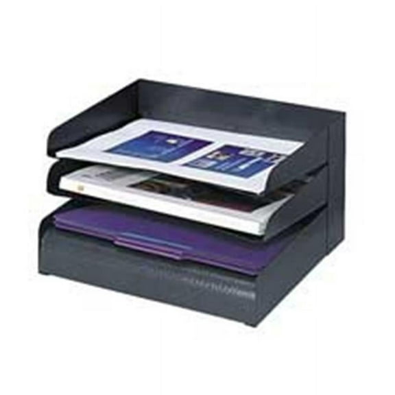 Company  Steel Desk Tray Sorter- 8-Tier- Letter-Size- Black
