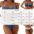 thumbnail image 2 of Gamivast Swim Suits for Women Bikini Sets Push up Two Pieces High Waisted Swimwear High Waisted Bottom Pool Party Retro Bathing Suits Tropical Holiday, 2 of 6