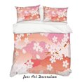 thumbnail image 2 of 3D Blanco Flor de Ciruelo Floral Funda de edredón Juego de ropa de cama Fundas de almohada 32, 2 of 2