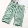 thumbnail image 4 of Men's Shorts Summer Pure Color Five Point Sports Casual Short Pants Quick Dry Lightweight Drawstring Athletic Running Men, 4 of 6