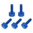 thumbnail image 1 of 5 Pcs Vis à Pouce Mollées Tête Plate M6x20mm pour Cartes Graphiques, Bleu Foncé, 1 of 6