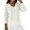 White, variant on Jacenvly Womens Sweatshirt Long Sleeve Solid V-Neck Workout Tops For Women Trendy Casual Soft Comfort Pullover Sweaters