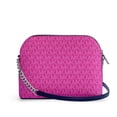 thumbnail image 4 of Michael Kors Women's Jet Set Travel Medium Color-Block Signature Logo Dome Crossbody Bag, 4 of 6