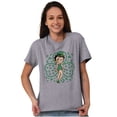 thumbnail image 4 of Betty Boop St Patricks Day Clovers Women's Graphic T Shirt Tees Brisco Brands S, 4 of 6