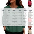 thumbnail image 3 of Warop Women's V Neck 3/4 Sleeve Tops Solid Color Ruched Basic Business T Shirts Casual Loose Pullover Blouses, 3 of 5