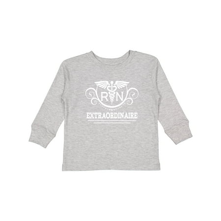 

Inktastic RN Extraordinaire Nurse Appreciation Girls Long Sleeve Toddler T-Shirt