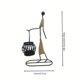 thumbnail image 4 of Candelabro de Hierro Nórdico con Escultura de Personaje Abstracto, Candelabro de Mesa, Lámpara de , No Contiene Velas, 4 of 5