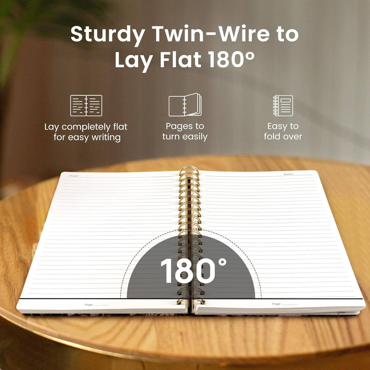 AP Lined Spiral Notebook Journal for Work,300 Pages Thick B5 (7.1"x10") College Ruled Journal for Women & Writing, Hardcover Notebook for Note Taking,Perfect for Office Home School Supplies, Mushroom