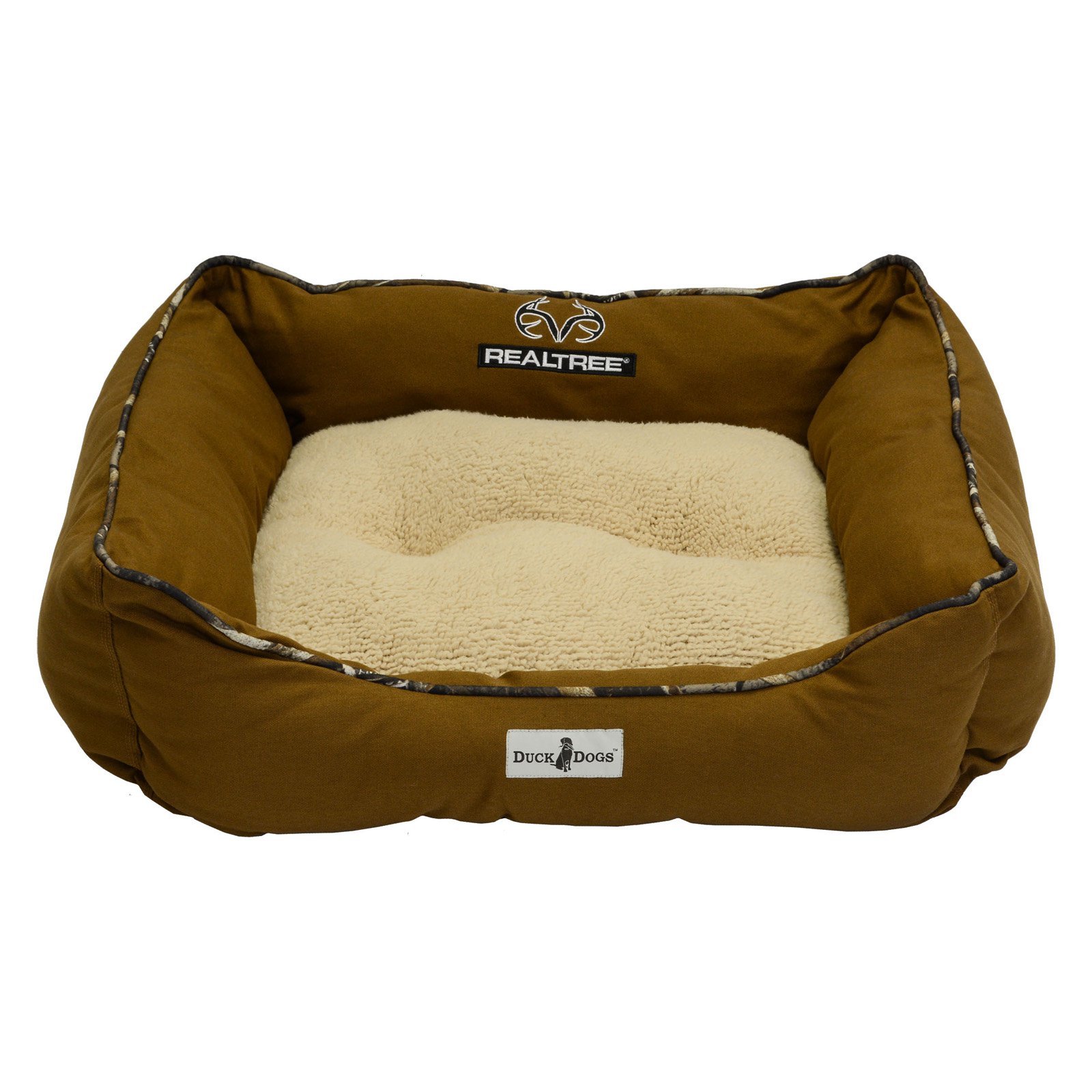 DMC Realtree Duck Dogs High Back Bolster Pet Bed
