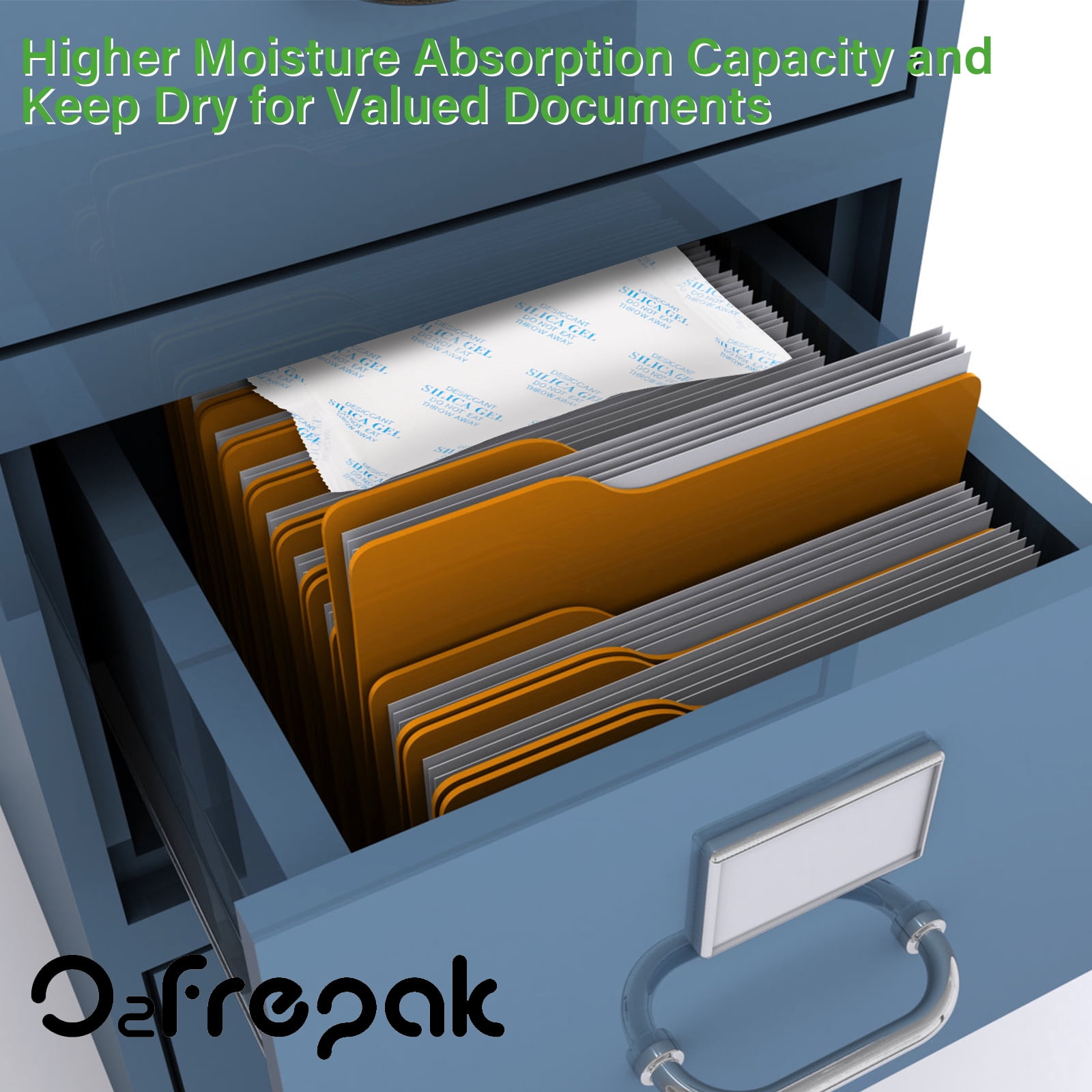 O2frepak 5 Gram(200Packs) Silica Gel Desiccant Food Grade Moisture AbsorbersPacks for Storage,Food Safe Dessicant Silica Gel Packets for Moisture Storage Control
