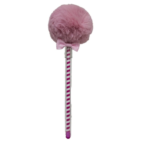 Puff Party Fluffy Ball Pen - A Ball Point Pen With Fluffy Top (Lt. Pink)