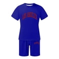 thumbnail image 4 of CHUMUD 2 Piece Sets for Men Summer Outfits Short Sleeve Tees and Drawstring Shorts with Pockets Casual Workout Clothes Athletic Set Basketball Football Training Running Gym, 4 of 4