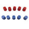 thumbnail image 1 of Soumake 10-Pack R134a Cap Set, 16mm Red & 13mm Blue Dust Caps for AC System, 5 Sets Low Side/High Side, 1 of 8
