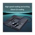 thumbnail image 2 of External CD and DVD Player Game Burner DVD External USB 3.0 Type C CD Writer Reader for PC Laptop Desktop, 2 of 9