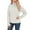 White, variant on Women's Sweater Button Long Sleeve Elegant Turtleneck Knitted Plus Size Warm Winter Sweaters