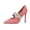 Pink, variant on XYD Women Stiletto Heel Pumps Rhinestone Strap Close Pointed Toe Mary Jane Dress Party Shoes Size 7 Pink