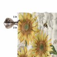 thumbnail image 5 of Sunflower Window Valances for Kitchen, Summer Pastoral Plant Bee Vintage Rod Pocket Valances Windows Treatments Curtains for Living Room Bathroom Bedroom Decoration 54" x 18", 5 of 8