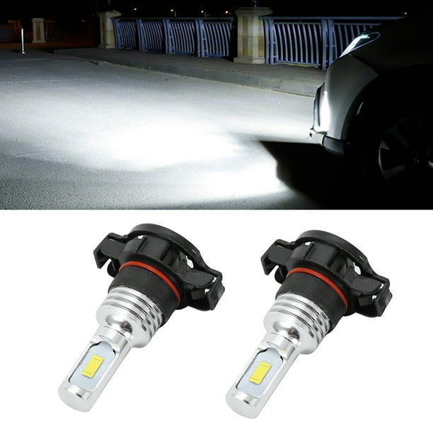 Kit De Bombillas De Faros LED, Lámpara De Conducción De Coche Blanca De Alto Brillo Para H16/5202