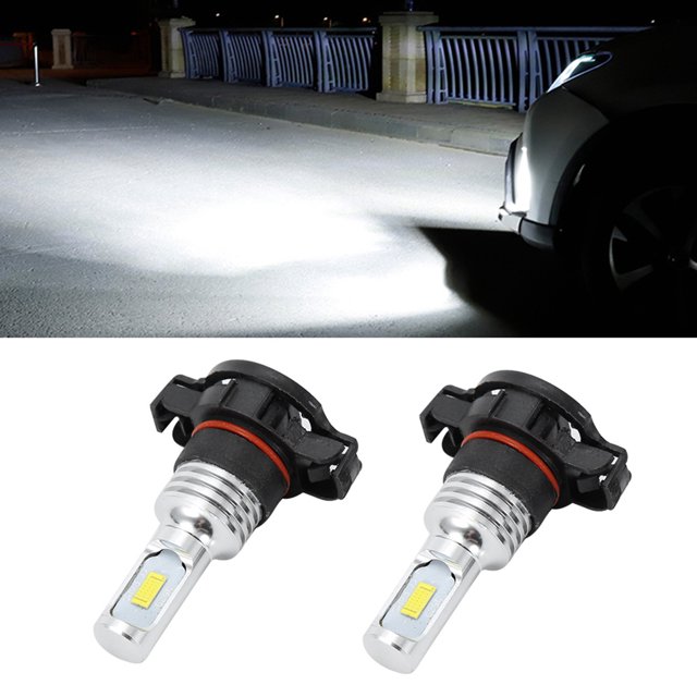 Kit De Bombillas De Faros LED, Lámpara De Conducción De Coche Blanca De Alto Brillo Para H16/5202