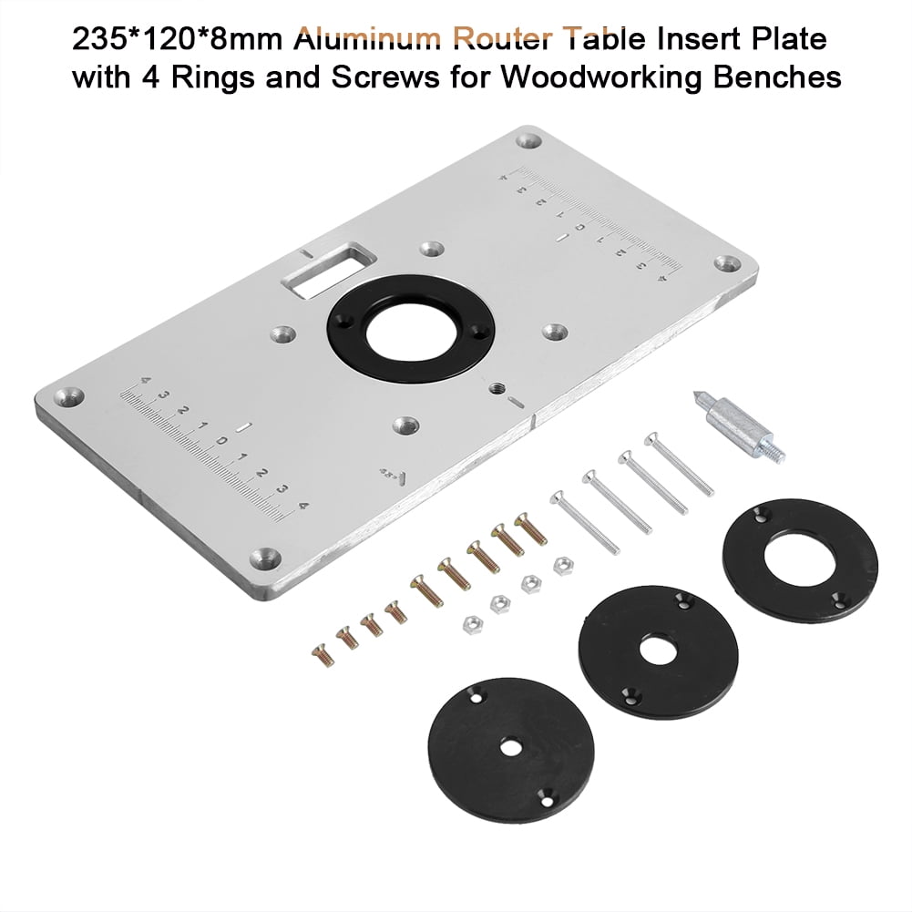 Plaque De Base Pour Défonceuse/routeur – Alliage D'aluminium – Centrale – 18V – Rouge
