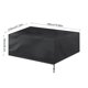 thumbnail image 1 of Cubias Protectoras Impermebles para mesa de Muebles de Patio, Cubierta Rectangular Negra para Lluvia y Sol para Exteriores, 1 of 7