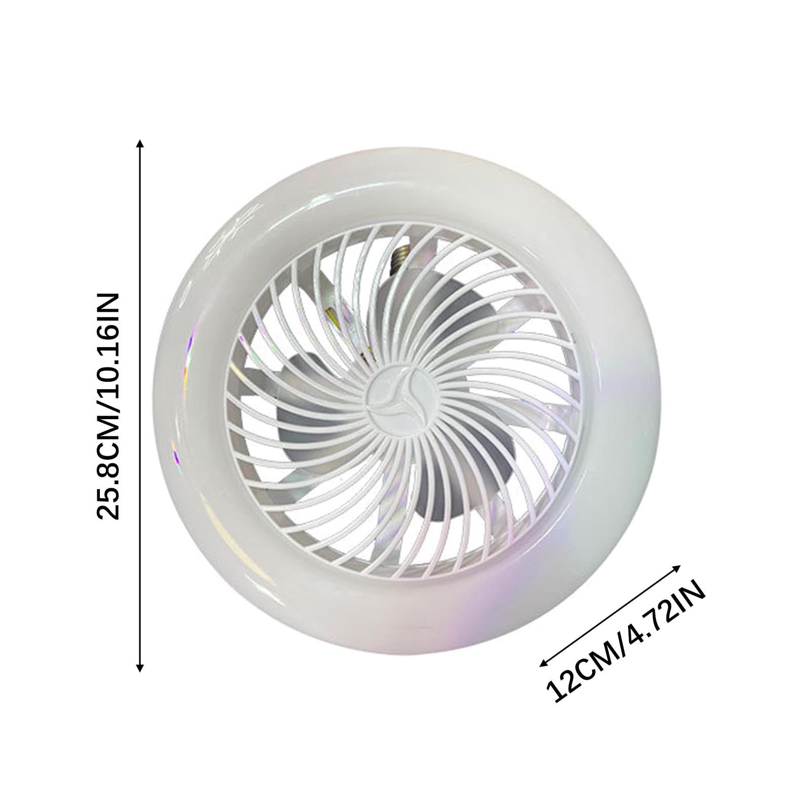 XEOVHV Clearance Ceiling Fans with Lights and Remote, 30W Universal Head Screw Mouth Fan Light, Remote Control Household Fan Light Ceiling Fan,Household Silent Electric Fan