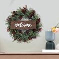 thumbnail image 6 of Girlsshop Simulated Plant Persian Grass Acacia Fruit Welcome Door Decoration Wreath,red, 6 of 7