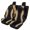 Brown, variant on KUIFORTI Fashion Wolf Auto Seat Covers Full Set 4 Pack Vehicle Seat Protector Front and Rear Split Bench for Cars Easy to Install Accessories Auto Trucks Van SUV