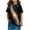 Black-09, variant on Ugoldhm Tween Girl Casual Wear T-Shirts Short Sleeve Crew Neck Graphic Tees Summer Tops 3-14Years