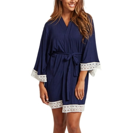 

UKAP Womens Maternity Robe Nursing Labor and Delivery Nightshirt Pregnancy Nightgown Breastfeeding Dress Hospital Bathrobes