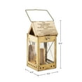 thumbnail image 6 of Kings County Tools Folding Brass Camping Candle Lantern - Candle Lamp with Hanging Handle, 6 of 6