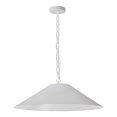 thumbnail image 1 of Dainolite Presley Large 1-Light 100W Incandescent Fabric Pendant in Matte White, 1 of 2