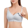 thumbnail image 3 of Women‘s Bra Wireless Maternity Seamless Front Buckle Breastfeeding Bra Lace Fashion, 3 of 5