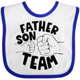 thumbnail image 3 of Inktastic Father's Day Father Son Team Parent Child Fist Bump Boys or Girls Baby Bib, 3 of 4