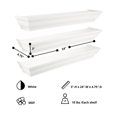 thumbnail image 4 of kieragrace  Traditional Madison Wall Shelf  White Engineered Wood, 4 of 7