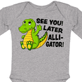thumbnail image 4 of Inktastic See You Later Alligator Boys or Girls Long Sleeve Baby Bodysuit, 4 of 5