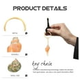 thumbnail image 3 of HAMPPLIES Unique Keychains Seashell Shaped Metal Decorative Accessories for Couples 2Pcs, 3 of 8