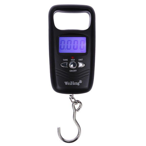 Báscula electrónica LCD portátil Digital 50kg10g gancho para equipaje báscula de