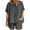 Dark Gray, variant on Women Casual Summer Round Neck Short Sleeve Tops And Shorts Two Set Suit Sets of Tank Tops for Women