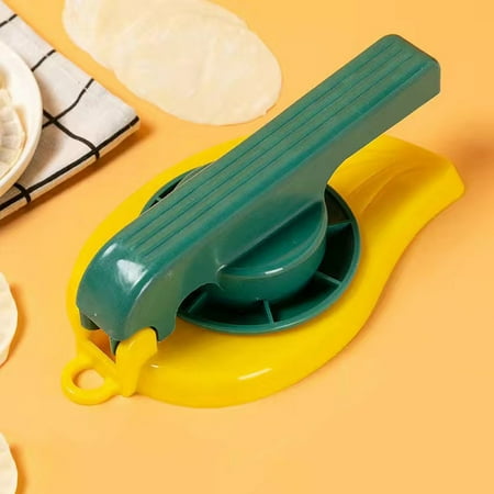 

RuiKe Dough Pressinng Makers Manual Making Small Dumpling Skin Stencils Reusable Handy Household Hand-made Dumpling Tools New Green