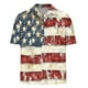 thumbnail image 5 of Blusa y camisa de manga corta con cuello vuelto Camisa casual para hombre Camisa de bolos vintage de manga corta Camisas de verano Camisa abotonada Blusa para hombre Poliéster, 5 of 5