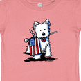 thumbnail image 4 of Inktastic US Flag Westie Boys or Girls Baby T-Shirt, 4 of 5