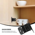 thumbnail image 3 of HEALEEP 10pcs hardware hinges Iron Black Noise-Free Semi-Concealed Design for Carpenters, 3 of 8