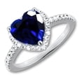 thumbnail image 1 of Anillo Corazón Del Mar Azul Titanic Plata 5 Genérica Corazón del Mar, 1 of 3