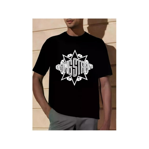 Vintage 2000s Gangstarr Spell Out Hip Hop Rap Group Y2K Aesthetic Basic Essential Streetwear Black Graphic T Shirt Extra Large Mens