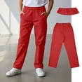 thumbnail image 4 of School Uniform Pants For Boys Pants Stretch Pants With Pockets Straight Pants Boys Red Uniform Pants Back To School Outfits For Boys Preppy Clothes For Boys 10-11 Years, 4 of 5