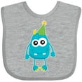 thumbnail image 3 of Inktastic Blue Monster Boys or Girls Baby Bib, 3 of 4