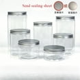 thumbnail image 2 of Cubo de plástico transparente PET de 10 piezas, frasco sellado de conservación de alimentos para refrigerador, para miel, galletas, bocadillos, nueces, envases, 2 of 5