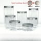 thumbnail image 2 of Cubo de plástico transparente PET de 10 piezas, frasco sellado de conservación de alimentos para refrigerador, para miel, galletas, bocadillos, nueces, envases, 2 of 5